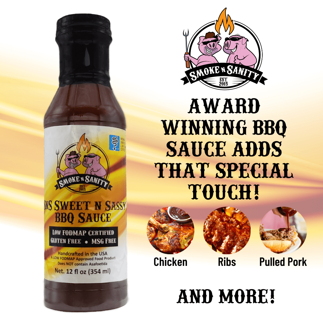 Award winning BBQ sauce adds that special touch. Picturing chicken, ribs, pulled pork.