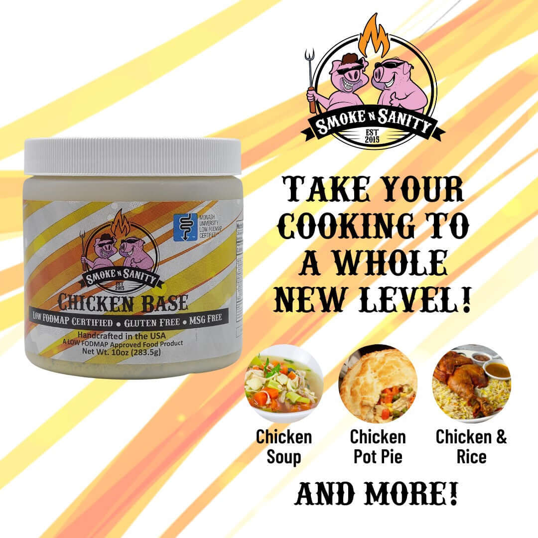 Chicken Base - Take Your Cooking to a whole new level. Pictures of chicken soup, chicken pot pie and chicken and rice.