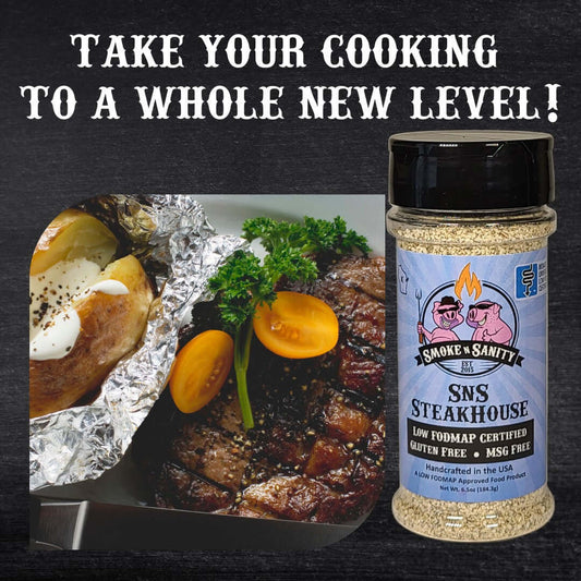 SnS SteakHouse - Take your cooking to a whole new level.  Picture os a steak and baked potato