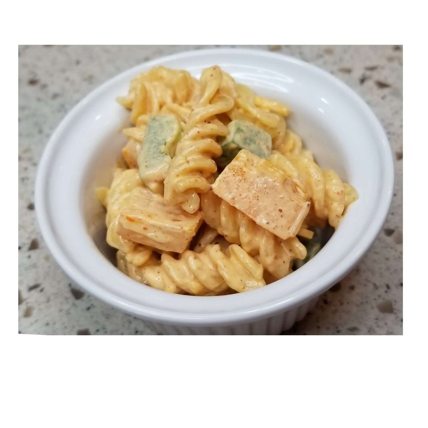 Triple S mayo pasta square dish
