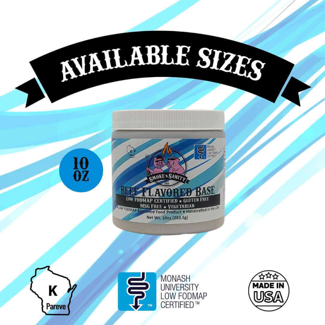 Beef Base - Available SIzes 10 ounce jar or 1 pound bag.