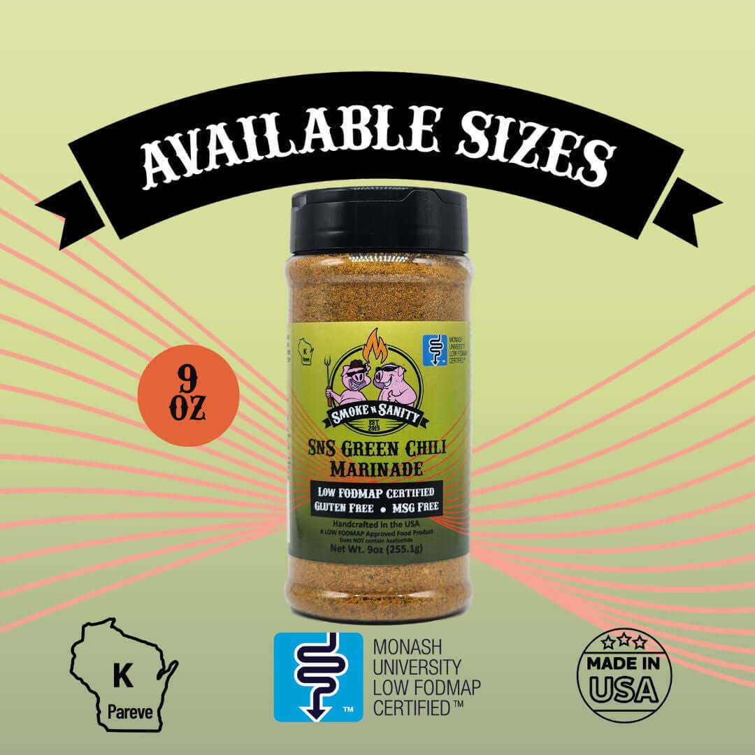 SnS Green Chili Marinade - Available SIzes, 9 oune