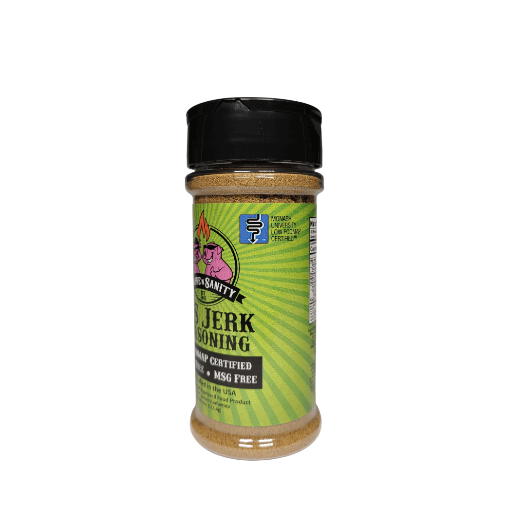 SnS Jerk Seasoning Monash Logo side of bottle