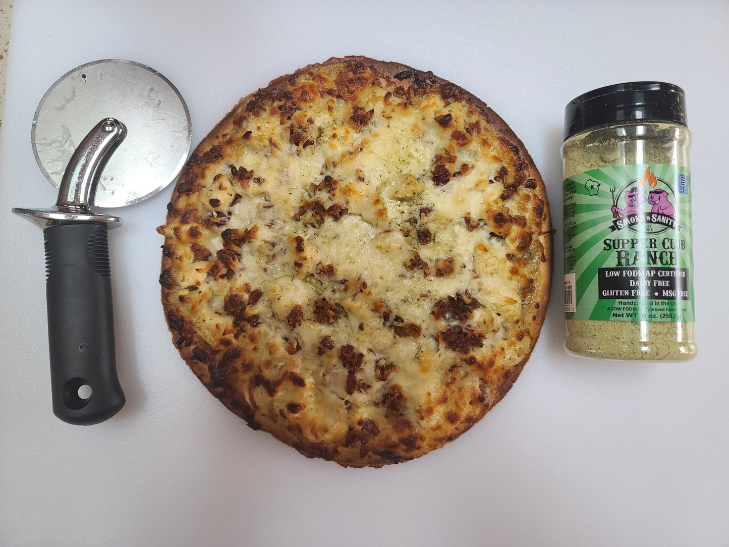 Chicken Bacon Ranch Pizza