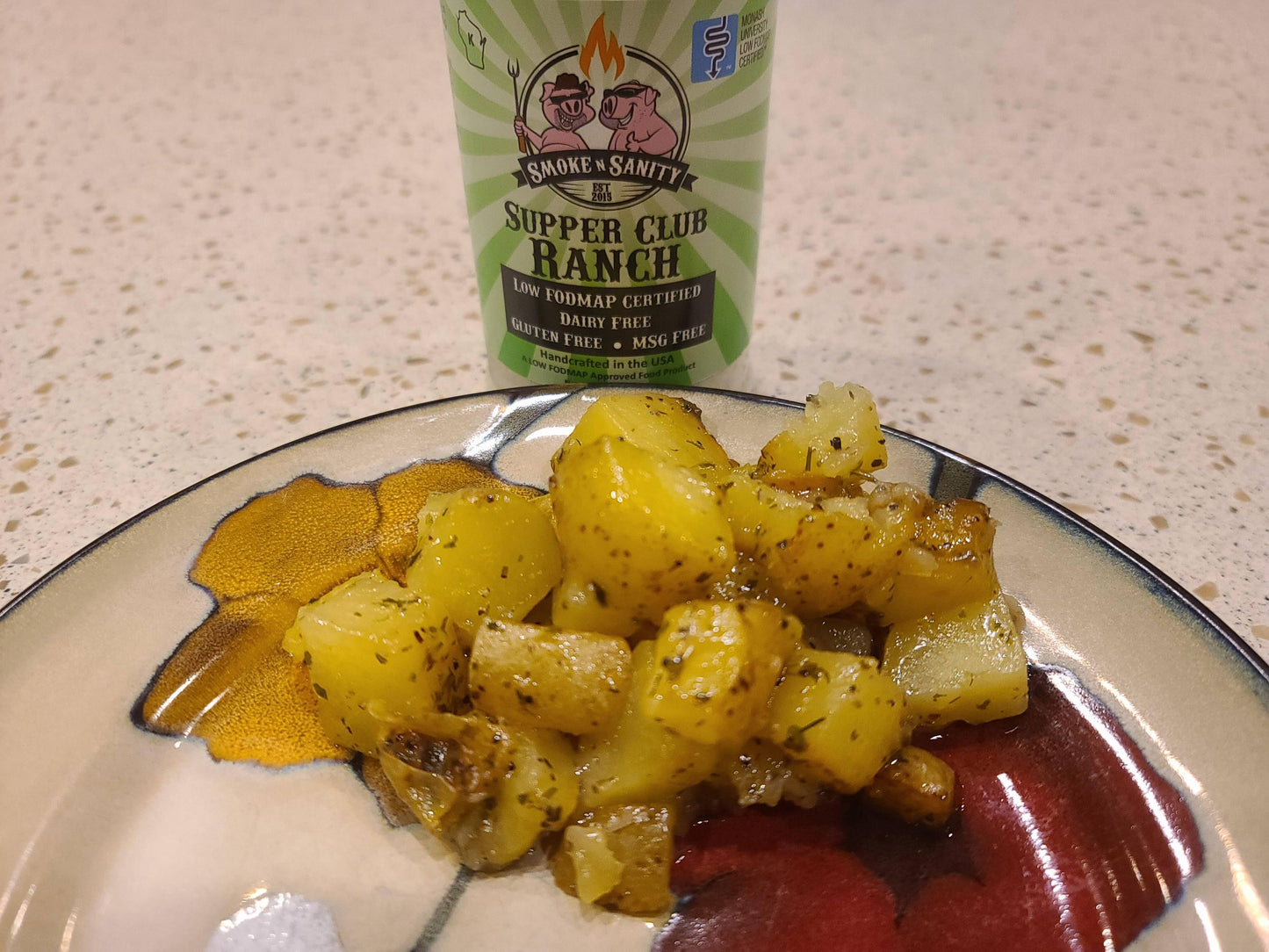 Plate of supper club ranch potatoes