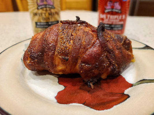 Picture of Smoked Chicken Cordon Bleu on a plate ready to eat