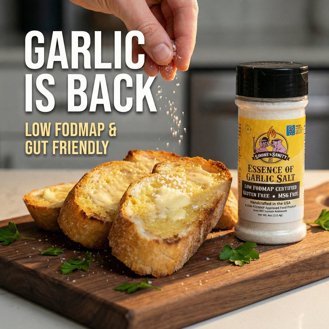 How can Essence of Garlic Salt be Low FODMAP?