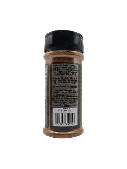 Pho Seasoning Bar Code Side of bottle